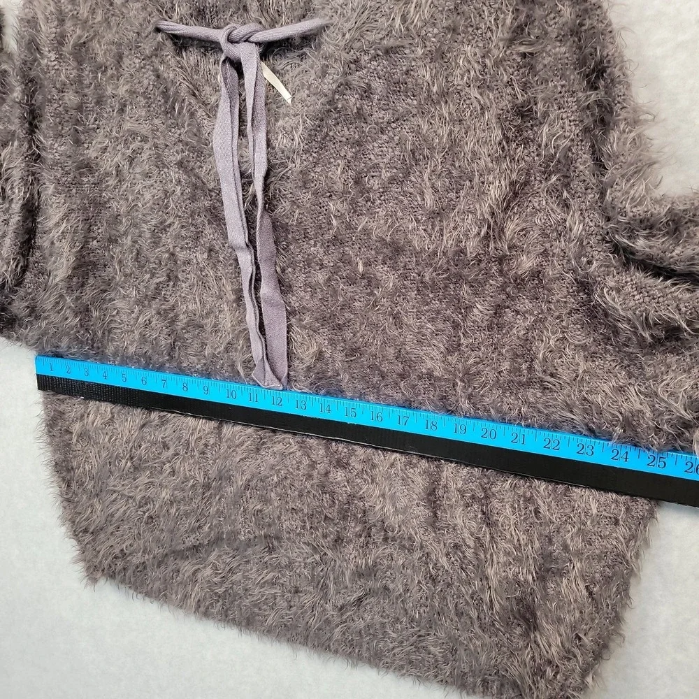 FREE PEOPLE Light As A Feather Gray‎ Hoodie Sweater Oversized Boho Cozy Sz Small